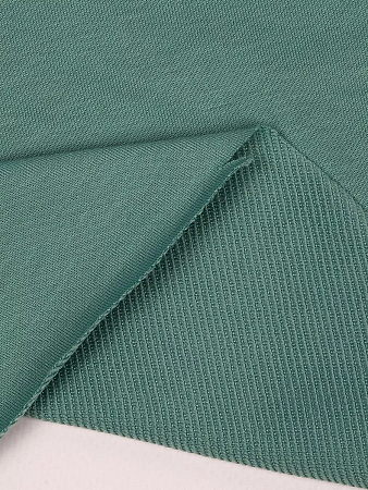 Футер 2х нитка петля Поликоттон стрейч 220г/м² Twill French Terry цв.S004 полынь в рулоне 35м